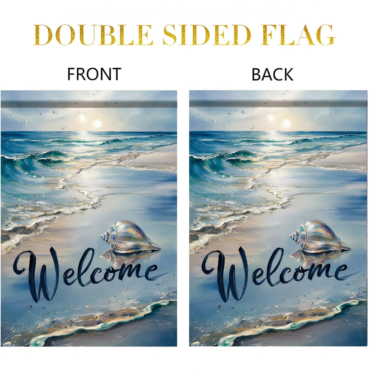 Starlit Patio weather-resistant coastal flag; long-lasting charm for porch or garden.
