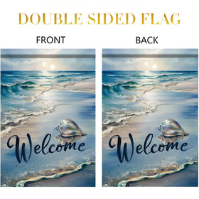Starlit Patio weather-resistant coastal flag; long-lasting charm for porch or garden.