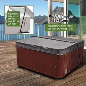 Starmist adjustable-width model fits 53.5 to 80 inches for versatile setups.