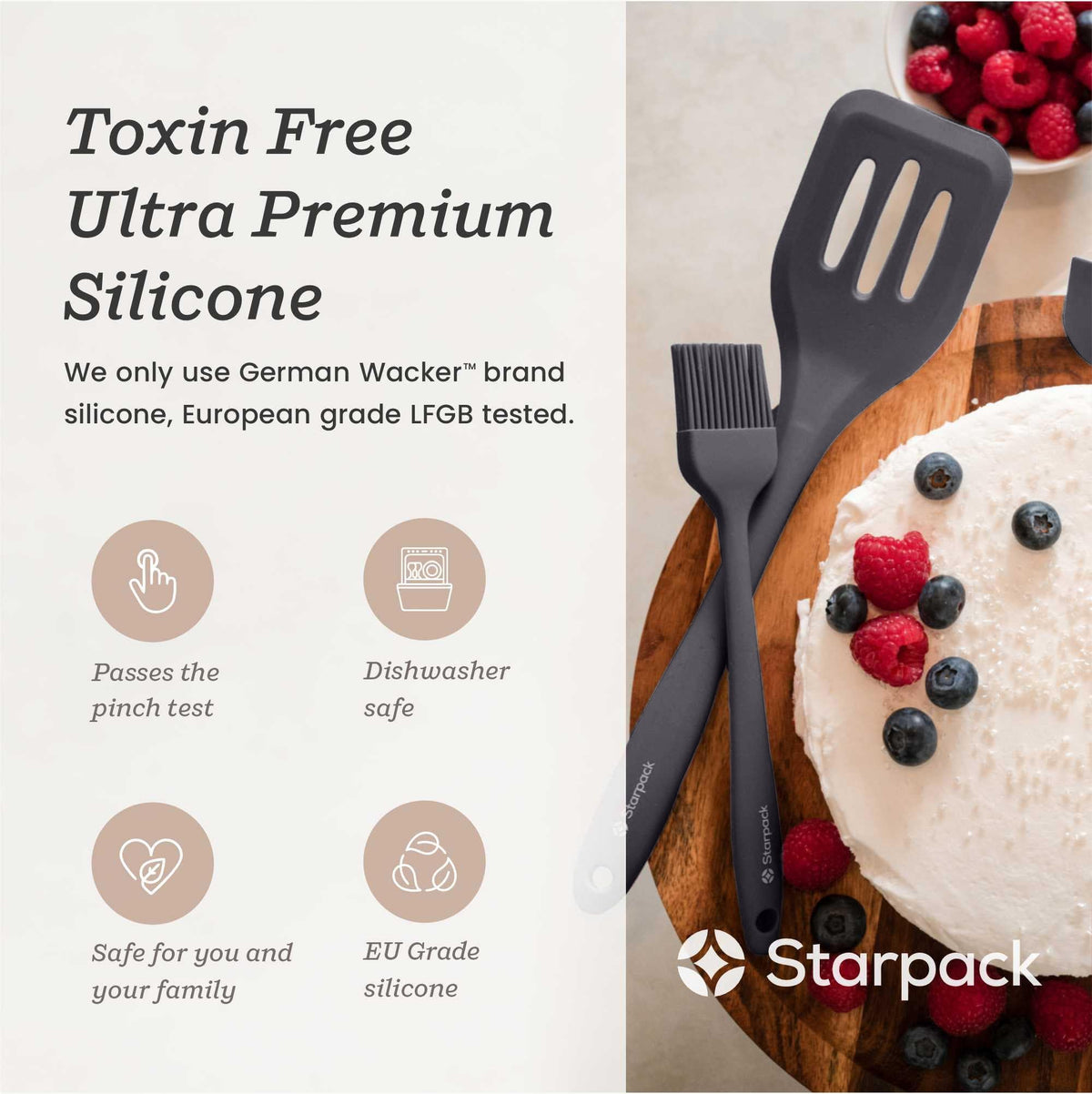 StarPack Home Brush It On is dishwasher-safe for quick cleaning.
