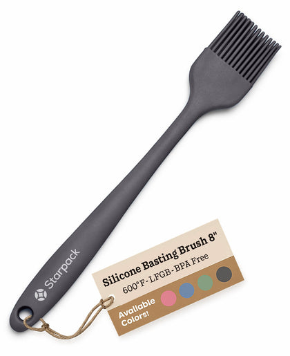 StarPack Home Brush It On 8-Inch silicone basting brush ready for glaze.