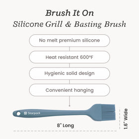 StarPack Home Brush It On demonstrates 600°F heat resistance for high-temp cooking.