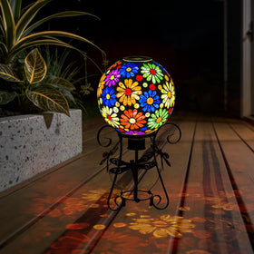 Starsoul outdoor glass ball designed for garden display and ambiance.