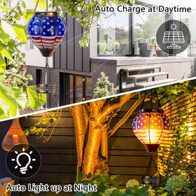 Starsoul solar wind chimes are ideal for garden, patio, balcony, or tree branches.