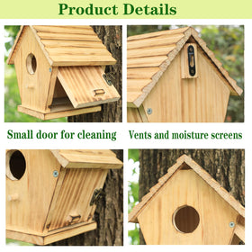 STARSWR Bird House top vent boosts airflow for comfort.