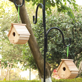 STARSWR cardinal housing birdhouse adds color and shelter for larger birds.