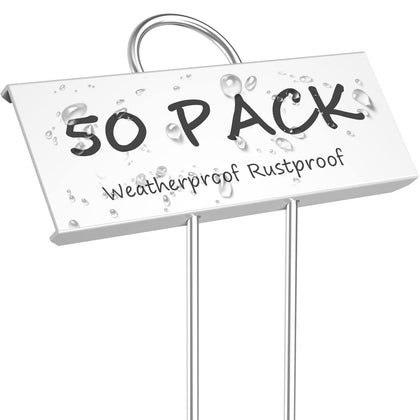 STARTOSTAR metal plant labels—50-pack set in waterproof, rustproof design for reliable garden tagging.
