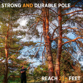 StartPro lightweight aluminum pole for effortless pruning handling