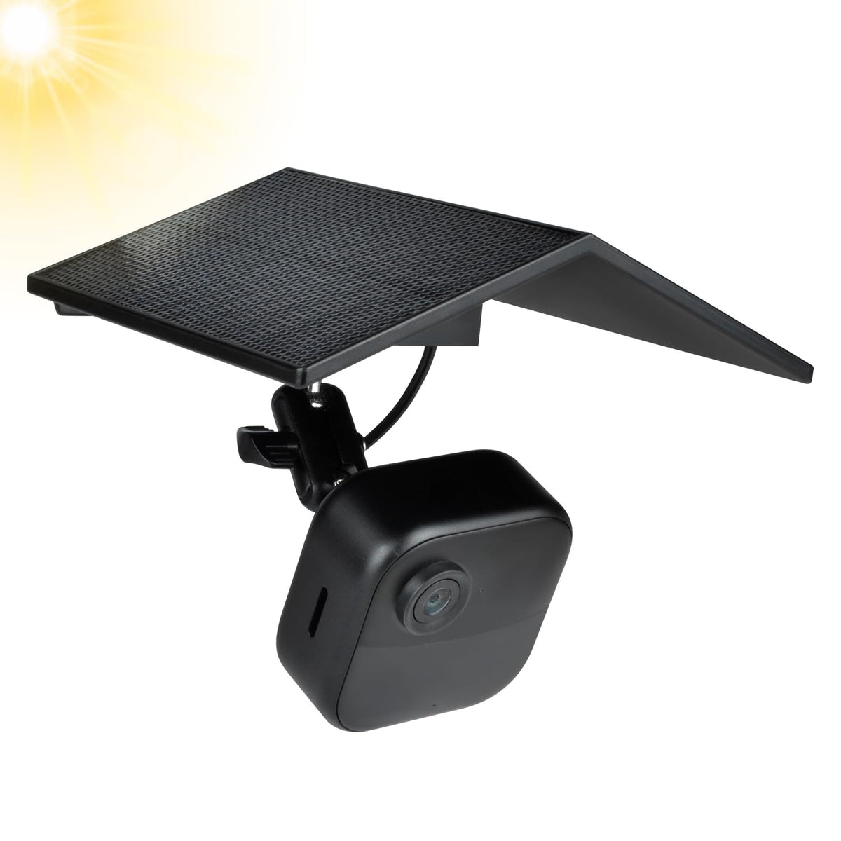 StartVision solar panel for Blink Outdoor 4th Gen—angled view supporting outdoor charging.