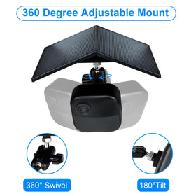 Sunlight absorption technology maximizing energy capture for continuous camera uptime.