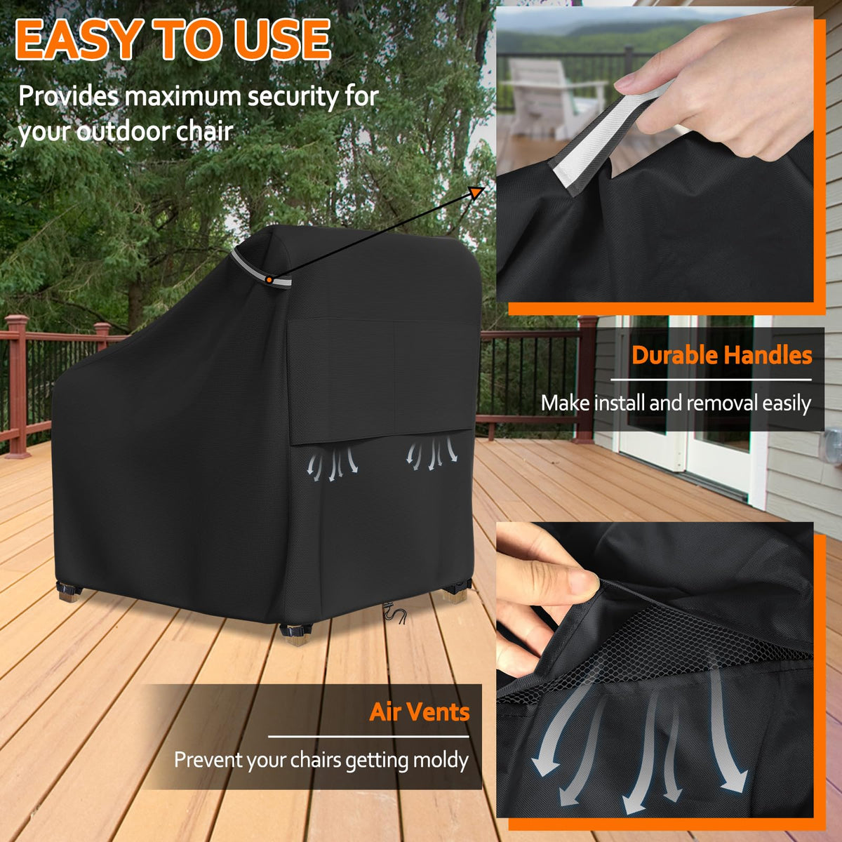STARTWO outdoor cover cleans easily with a quick wipe.