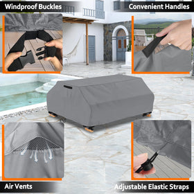 STARTWO elastic hem cover for snug fit on table edges in grey