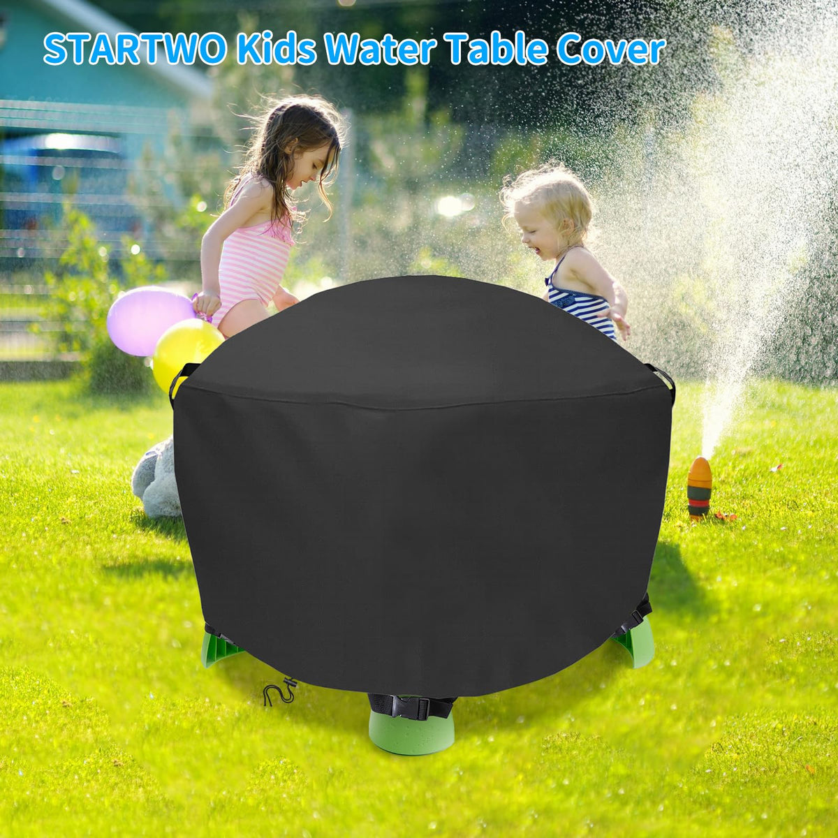 STARTWO easy-clean material wipes down quickly after messy play