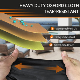 STARTWO cover with adjustable cord-lock provides secure fit in windy weather.