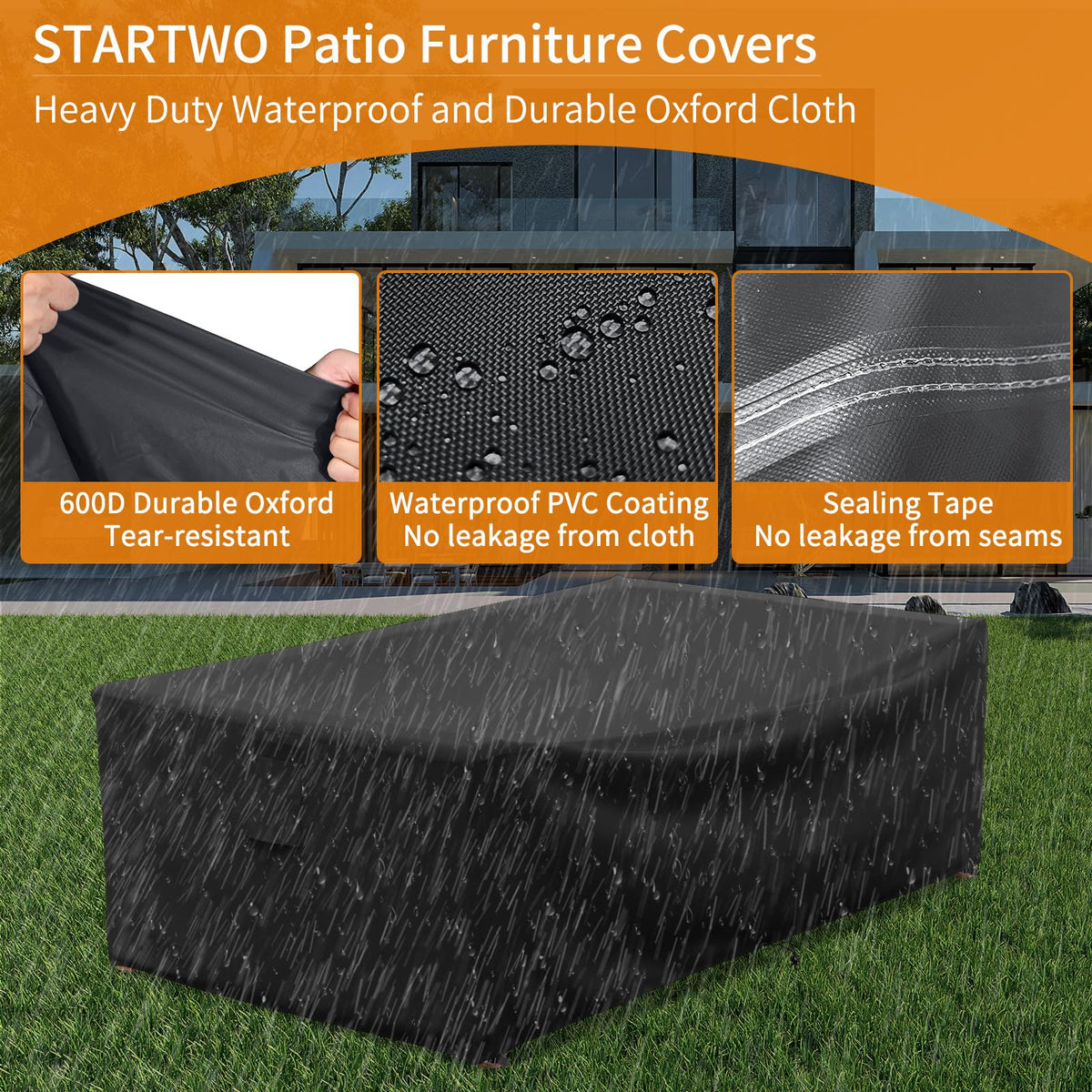 STARTWO UV resistant fabric protects table from sun exposure