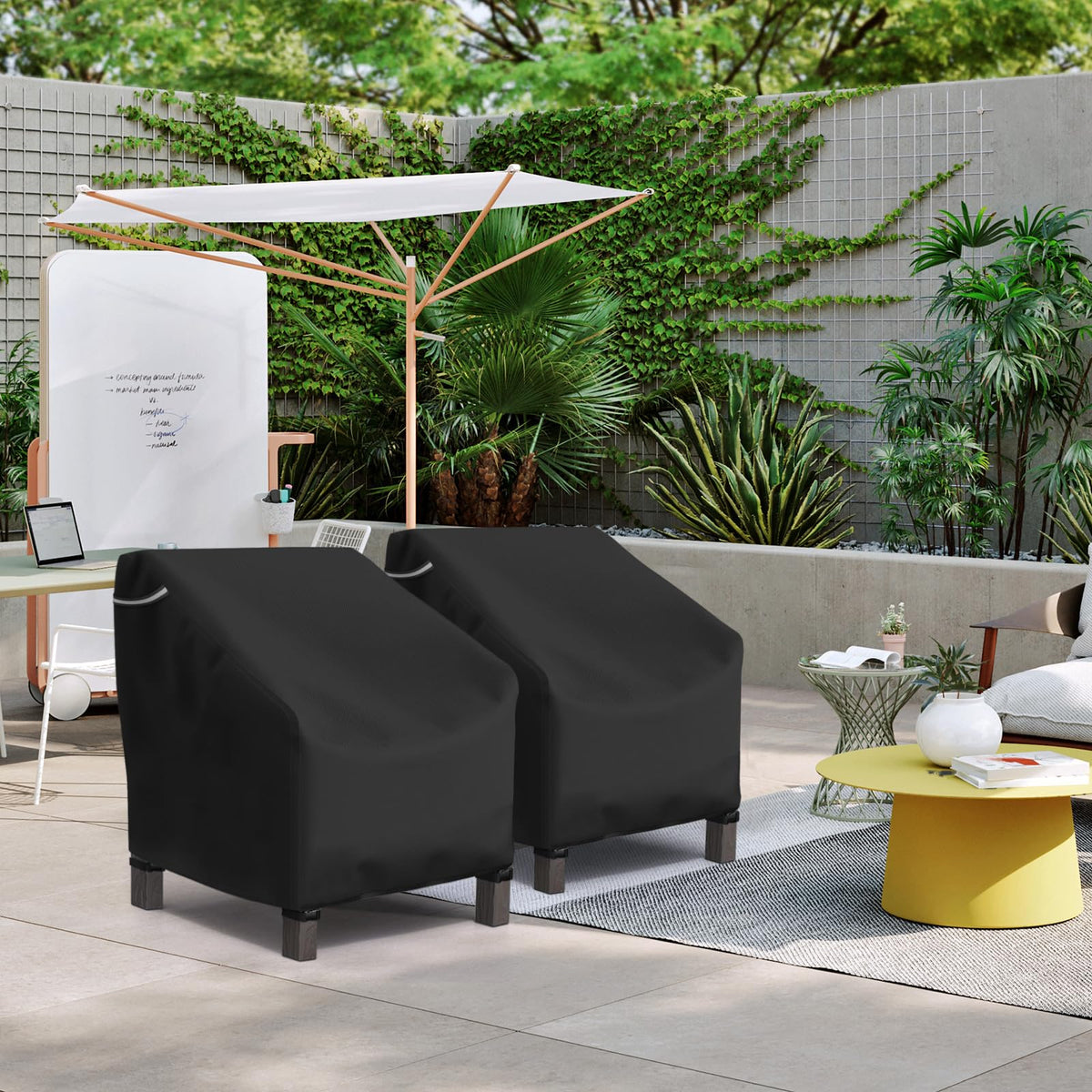 STARTWO patio chair cover for easy storage when not in use.