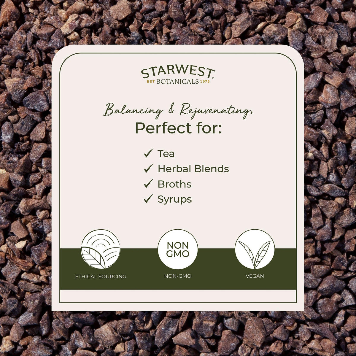 Starwest Elecampane Root ideal for tea infusion and flavor.