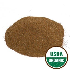 Starwest Fo-Ti organic root powder label closeup ideal for authentic herbal preparations.