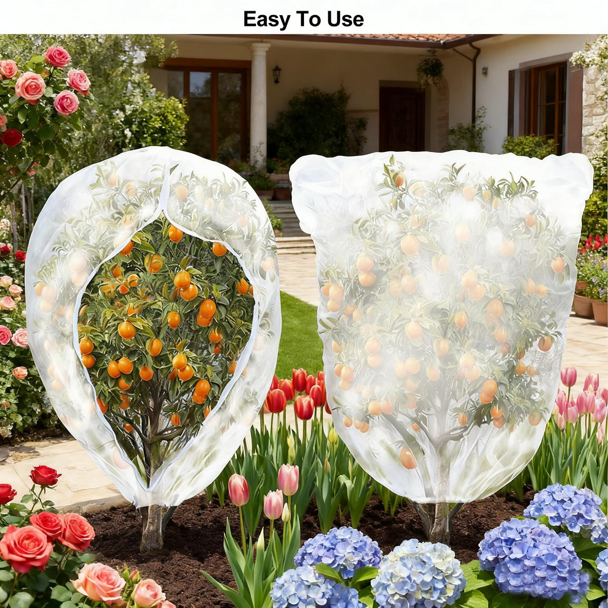 STATABSTA easy-access netting with zipper for simple crop care.