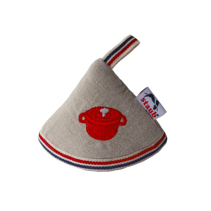 Staub knob mittens cherry set 2 for safe lid lifting and grip