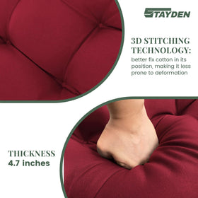 STAYDEN chaise cushion interior 3D stitching preserves even support