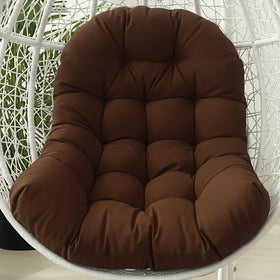 STAYDEN Egg Chair Cushion front view in brown for enhanced outdoor lounging comfort