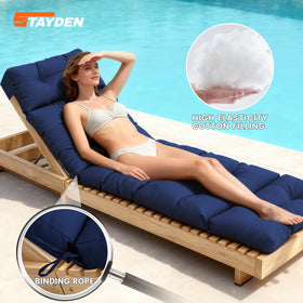 Stayden cushion fabric texture emphasizes waterproof, UV-resistant outdoor durability.