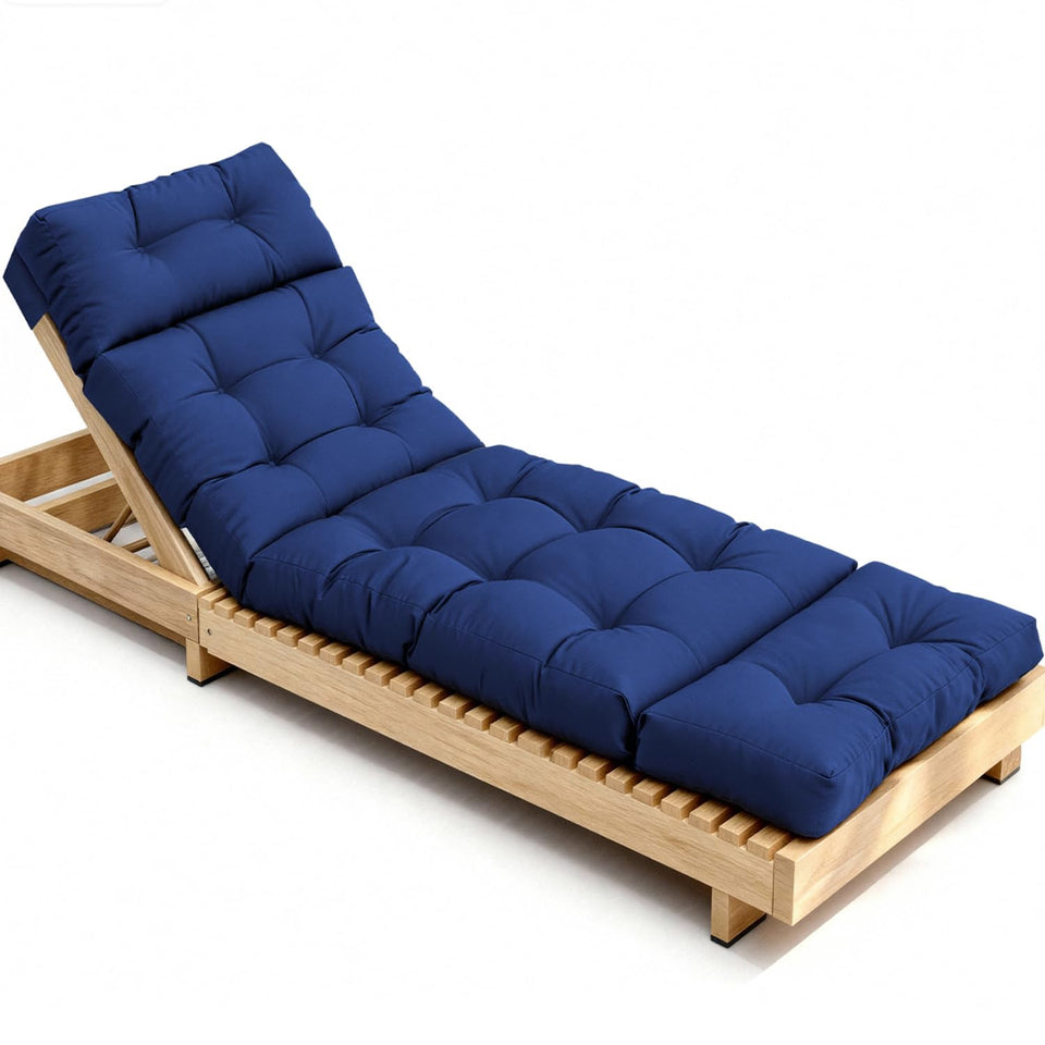 Stayden outdoor lounge cushion front view highlights plush padding for all-day patio comfort.