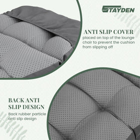 STAYDEN strap fix system keeps cushions secure during use.