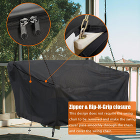 Stayden windproof design with elastic hem cord and toggles secures the cover.