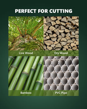 StayGROW bushcraft-ready saw tucked in pack for camping trips.