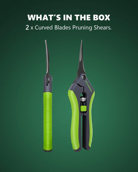 STAYGROW ergonomic handles provide comfortable control during garden tasks.