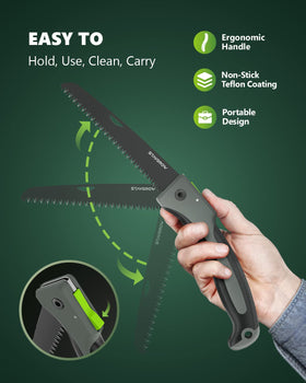 StayGROW close-up of hardened SK5 blade highlighting durability and long life.