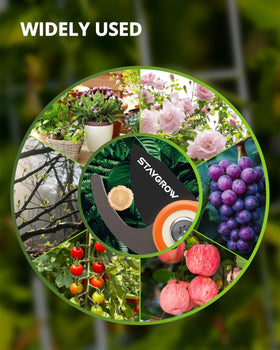 STAYGROW orange design enhances visibility for outdoor garden work.