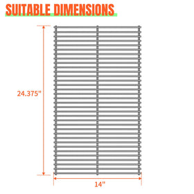 STCNADCR 1Pack grill grid top view demonstrates full cover fit and alignment