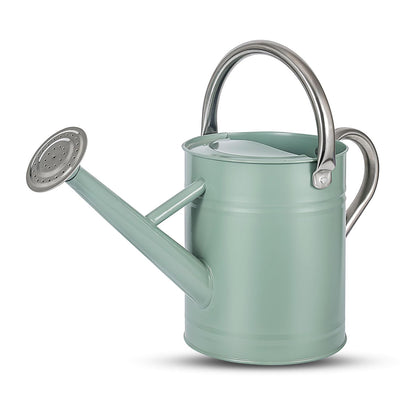 Stdemarzo 1-gallon watering can in cream green for versatile indoor and outdoor use.