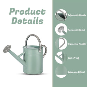 Ergonomic handle provides comfortable use during extended watering sessions.