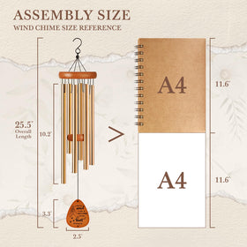 SteadStyle 25.5-inch memorial wind chime as a memorable outdoor focal point.