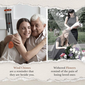 SteadStyle memorial wind chime in gift-ready packaging box