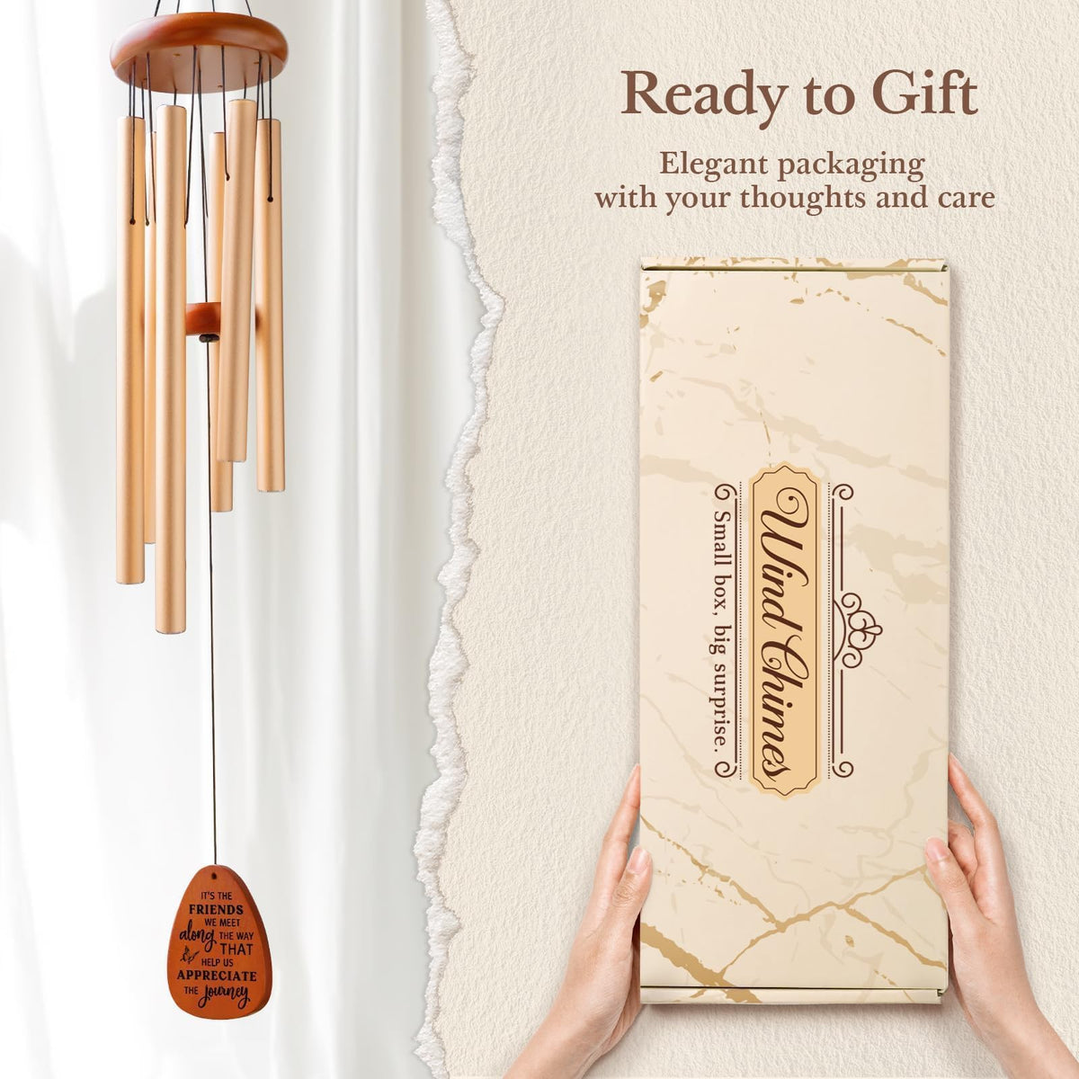 SteadStyle wind chime producing gentle tones for outdoor relaxation.