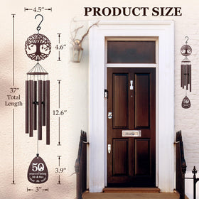 SteadStyle wind chime produces soothing tones for mindful outdoor moments.