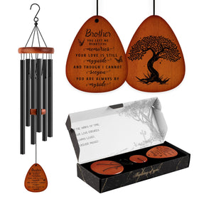 SteadStyle wind chimes in elegant black gift box packaging ready to gift