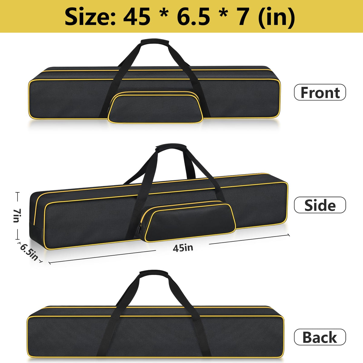 Steadtep pole saw bag for BLACK+DECKER demonstrating protection and durable fabric