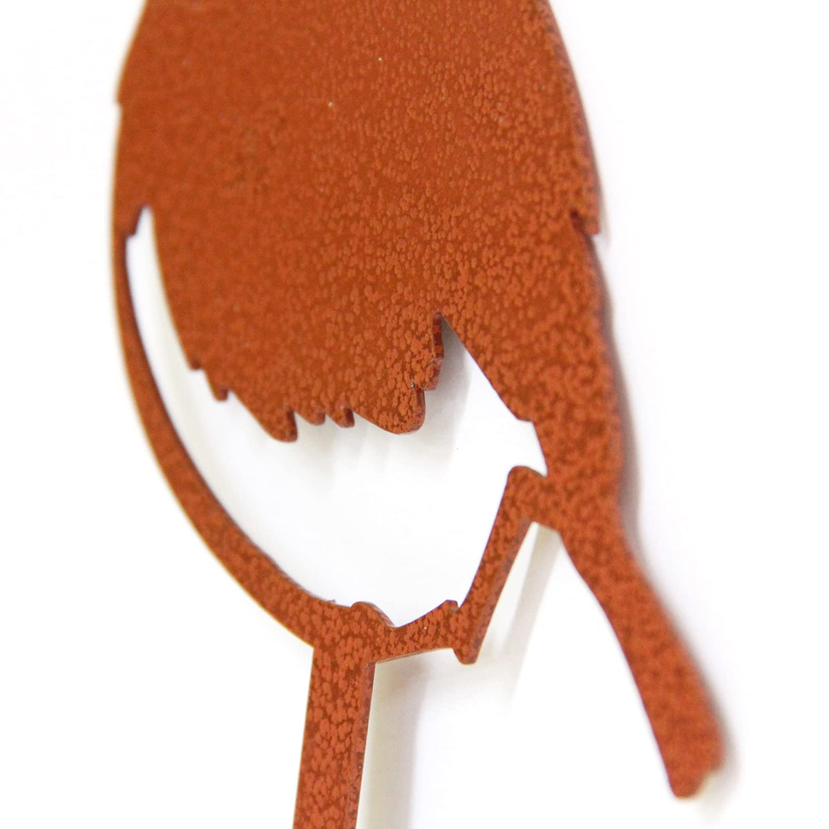 Durable steel stake stays steady in wind and sun.