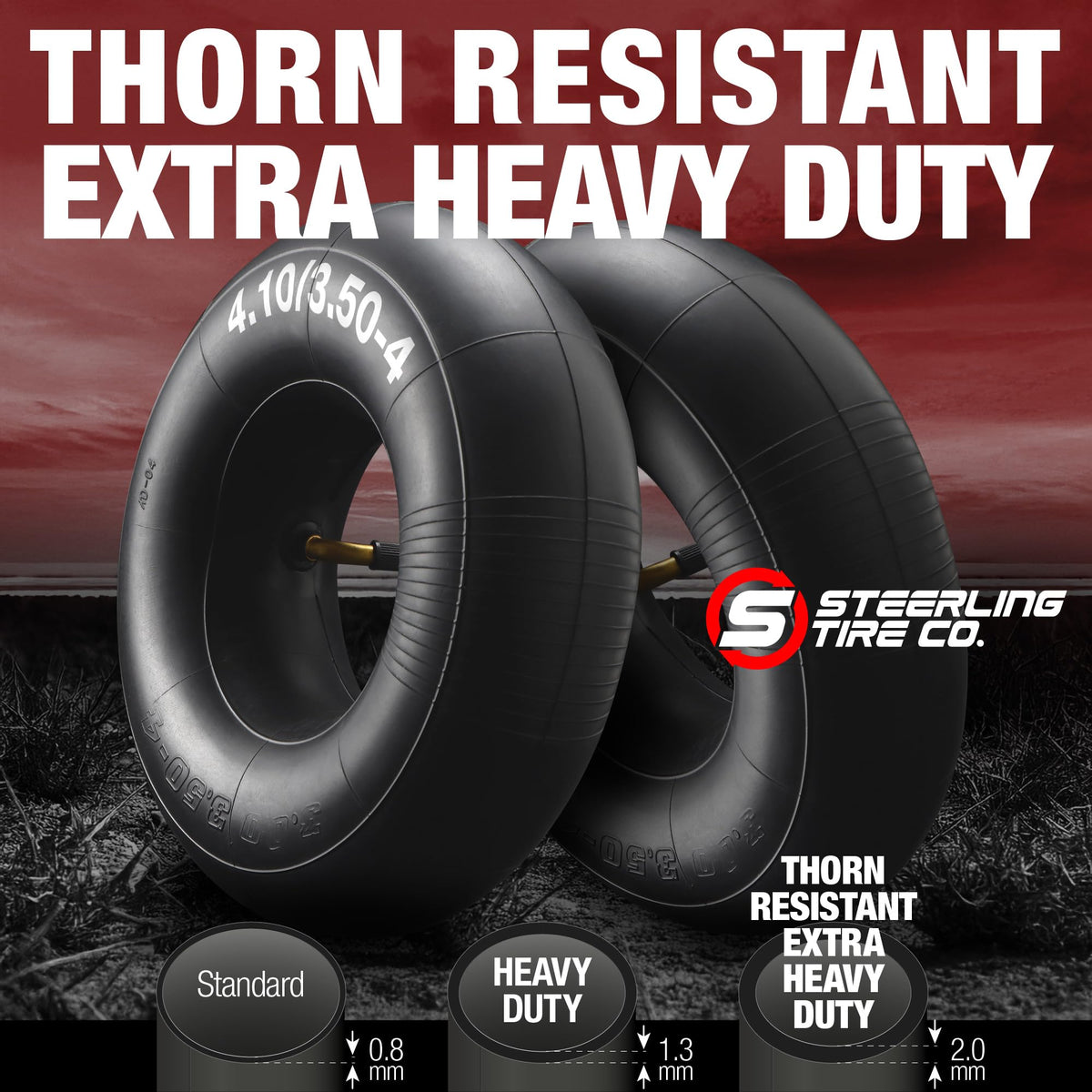 Steerling TR-87 bent valve tube for easier inflation access