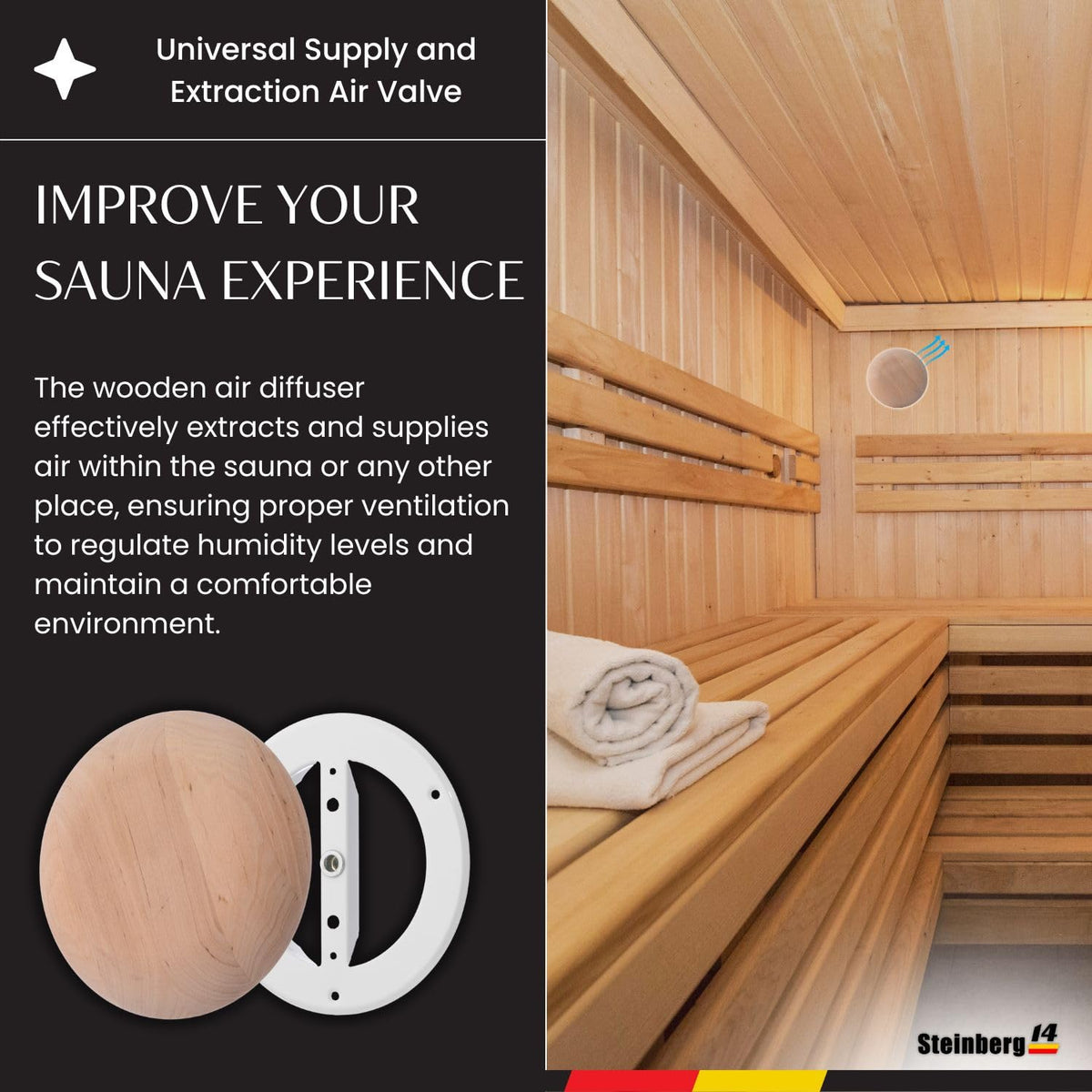 Steinberg14 black alder wood close-up reveals natural grain and resin-free finish