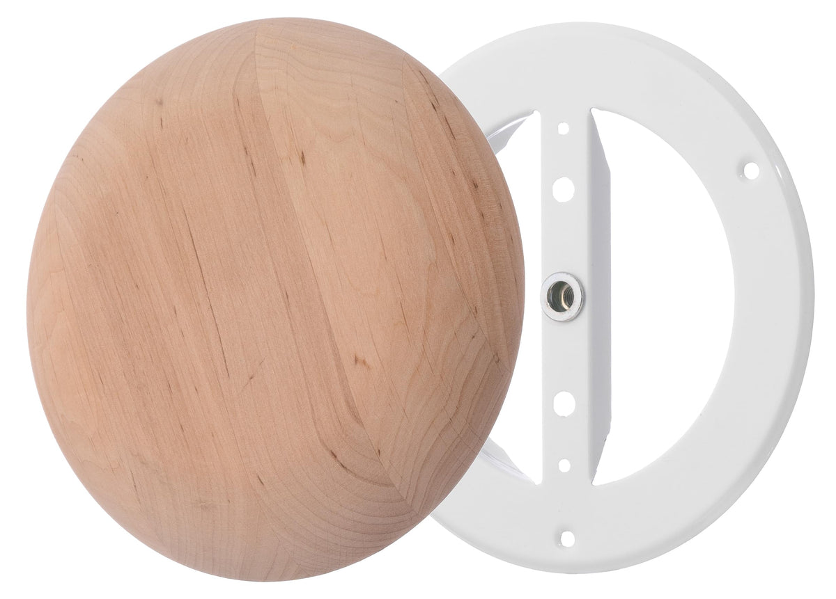 Steinberg14 wooden vent cover front view showing adjustable airflow for saunas