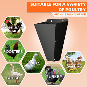 Steipirr heavy duty poultry cone secures poultry up to 18 lb on work surface