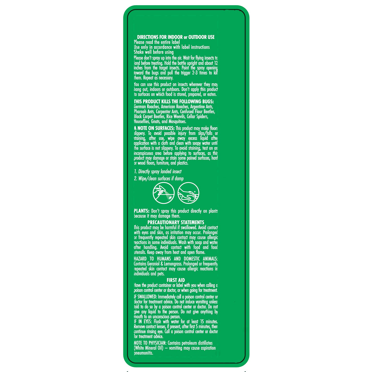 STEM bug spray for outdoor use, compact bottle with botanical formula for quick pest relief.