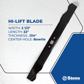 Stens 335-632 blade edge detail highlights durable cutting edge